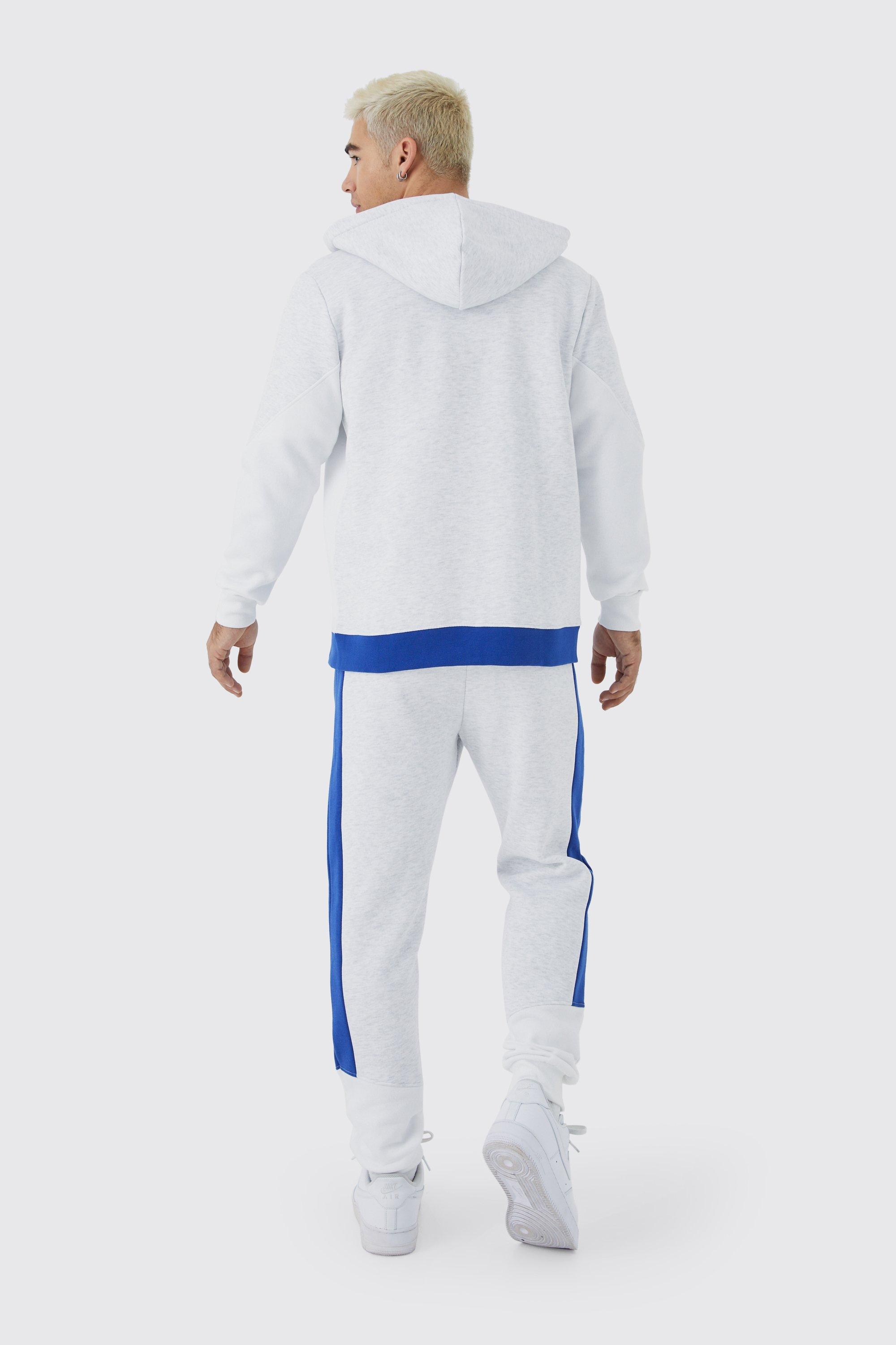Mens slim fit grey hoodie hotsell